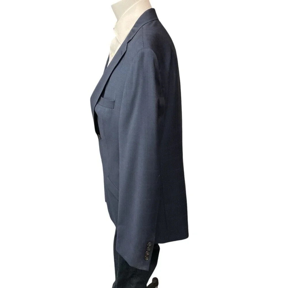 Lauren Ralph Lauren Plaid Sport Coat Blazer Jacket Size 44R Blue‎ Career Formal